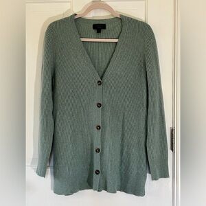 🌟Charter Club Sage Green Cashmere Vneck Cardigan Size Large